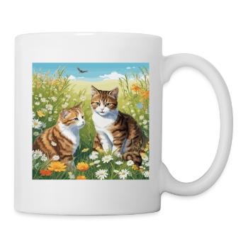 Pré à chats - Mug blanc - blanc - Droite