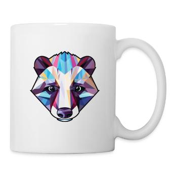 Badger Colorful Watercolor Animal Pet Illustration - Mug - white - Right