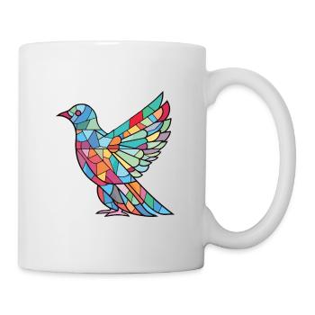 Dove Aquarelle colorée Animal Animal Illustration - Mug blanc - blanc - Droite