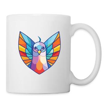 Dove Aquarelle colorée Animal Animal Illustration - Mug blanc - blanc - Droite