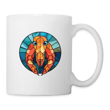 Shrimp Colorful Watercolor Animal Pet Illustration - Mug - white - Right