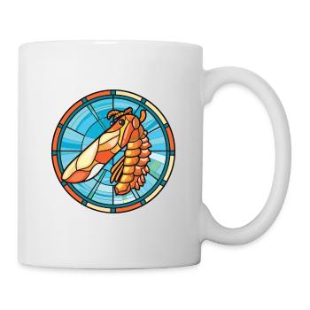 Shrimp Colorful Watercolor Animal Pet Illustration - Mug - white - Right