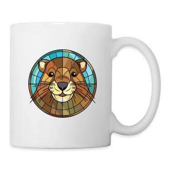 Beaver Colorful Watercolor Animal Pet Illustration - Mug - white - Right