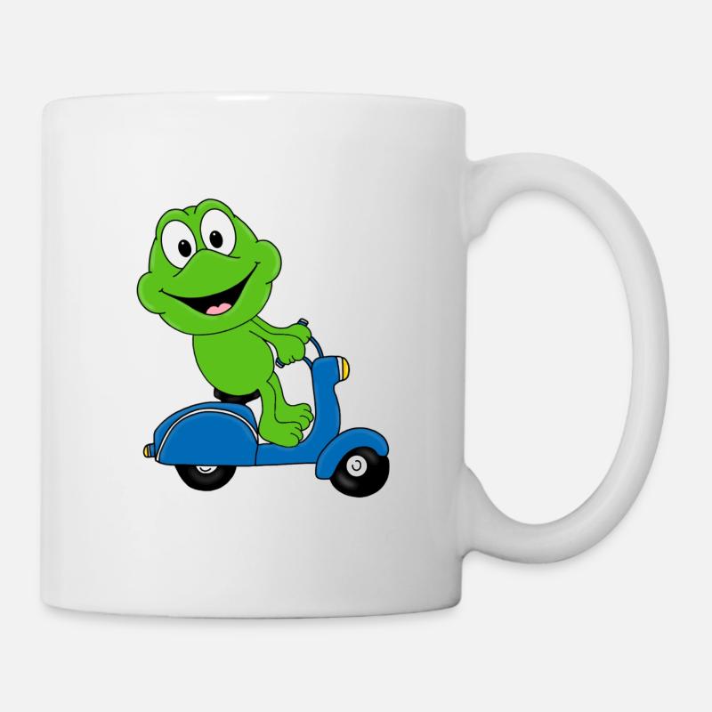 ROLLER - FROSCH - TIER - TIERISCH - TIERE - Tasse - Weiß