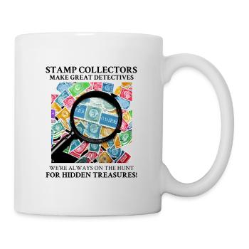 Stamp Collecting Collector Philatelist Philately - Mug - white - Right