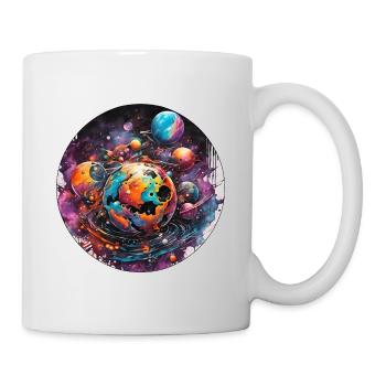 Planet - Tasse - Weiß - Rechts