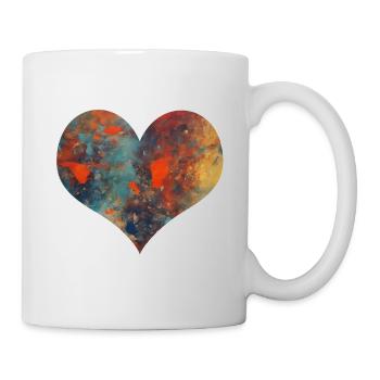 Herz - Tasse - Weiß - Rechts