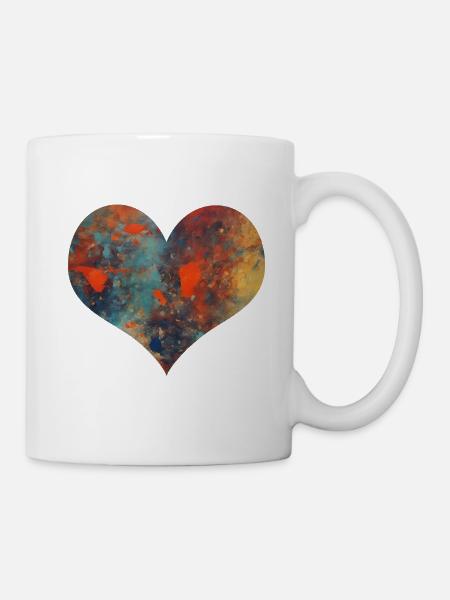 Herz - Tasse - Weiß