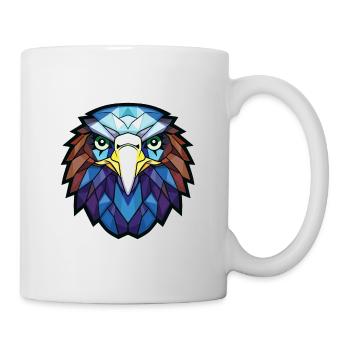 Eagle Colorful Watercolor Animal Pet Illustration - Mug - white - Right