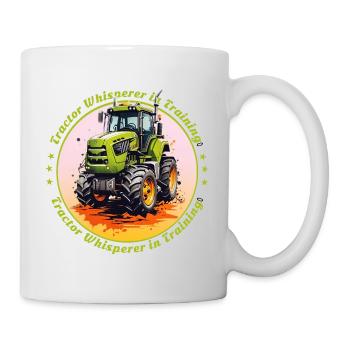 Traktorflüsterer in der Ausbildung - Tasse - Weiß - Rechts