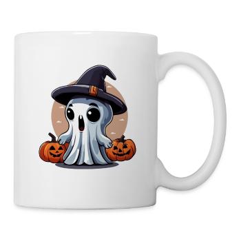 Little Ghost with Pumpkins - Mug - white - Right