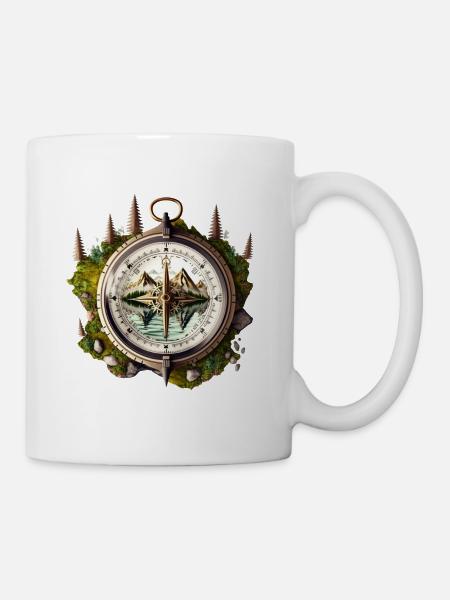 Weg in die Natur - Tasse - Weiß