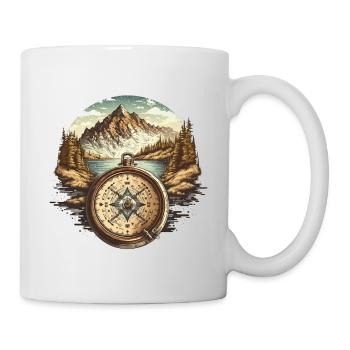 Path to freedom and adventure - Mug - white - Right