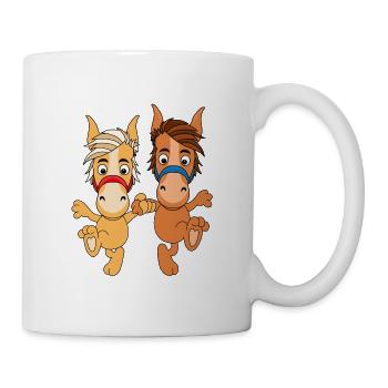 TANZEN - PFERDE - PONYS - LIEBE - LOVE - TIERE - Tasse - Weiß - Rechts