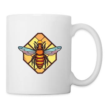Bee Colorful Watercolor Animal Pet Illustration - Mug - white - Right