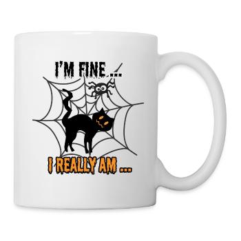 Mir geht es gut. Ich bin wirklich.. - Tasse - Weiß - Rechts