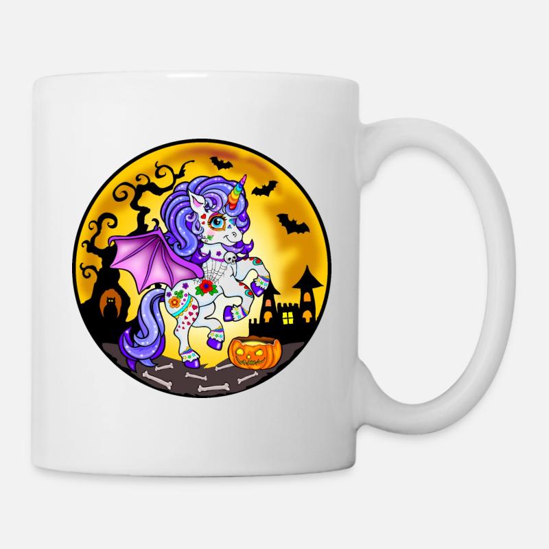 Einhorn Halloween - Tasse - Weiß