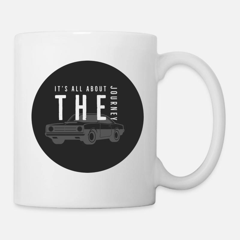 Alles dreht sich um die Reise - Tasse - Weiß