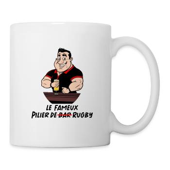 LE FAMEUX PILIER DE RUGBY ! - Mug blanc - blanc - Droite