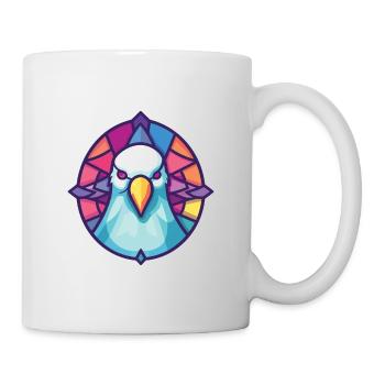 Dove Aquarelle colorée Animal Animal Illustration - Mug blanc - blanc - Droite