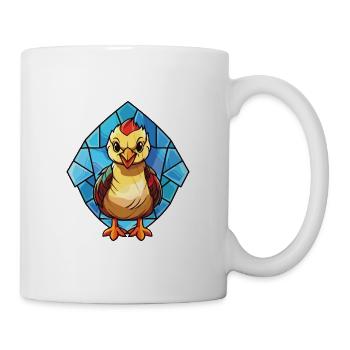 Baby Chicken Colorful Watercolor Animal Cartoon - Mug - white - Right
