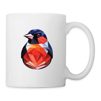 Gimpel Bunte Aquarell-Tierillustration - Tasse - Weiß - Rechts