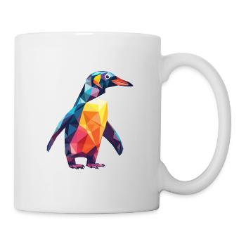Penguin Colorful Watercolor Animal Illustration - Mug - white - Right