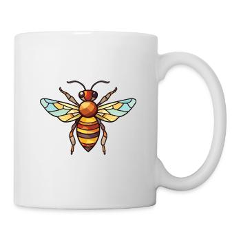 Bee Colorful Watercolor Animal Pet Illustration - Mug - white - Right