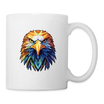 Eagle Colorful Watercolor Animal Pet Illustration - Mug - white - Right