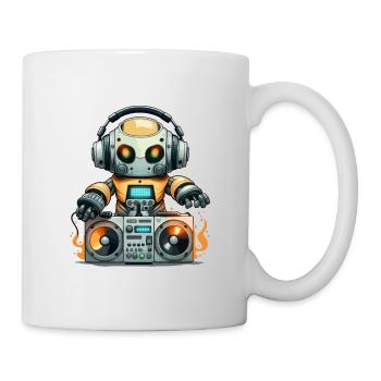 DJbot - Mug blanc - blanc - Droite
