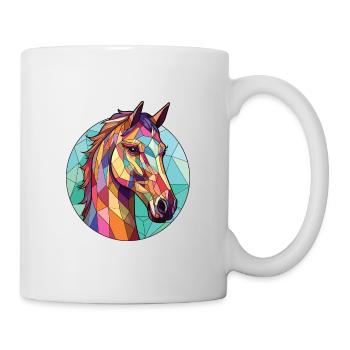 Cheval Aquarelle colorée Animal Animal Illustration - Mug blanc - blanc - Droite