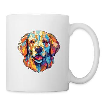 Golden Retriever Colorful Watercolor Animal Pet - Mug - white - Right