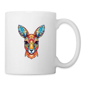 Kangourou Aquarelle colorée Illustration d’animaux - Mug blanc - blanc - Droite