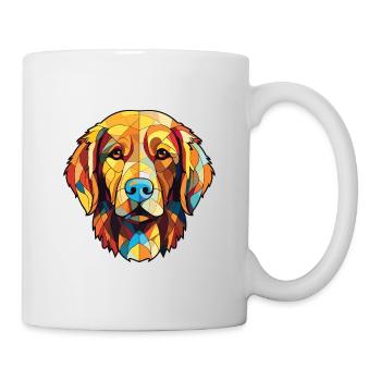 Golden Retriever Colorful Watercolor Animal Pet - Mug - white - Right