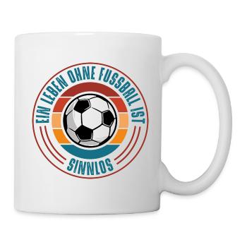 Fussball - Tasse - Weiß - Rechts
