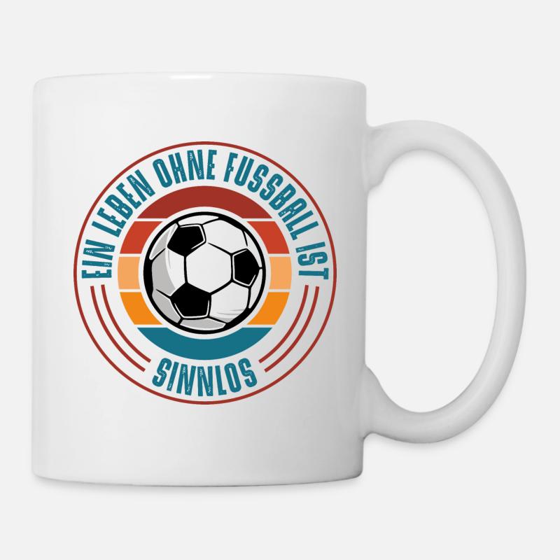 Fussball - Tasse - Weiß