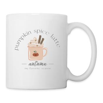 Pumpkin Spice Latte Autumn Gift - Mug - white - Right