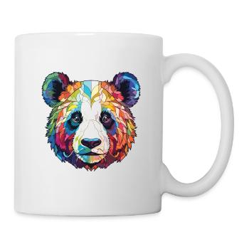 Panda Colorful Watercolor Animal Pet Illustration - Mug - white - Right