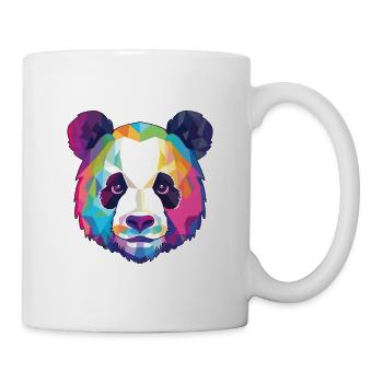 Panda Colorful Watercolor Animal Pet Illustration - Mug - white - Right