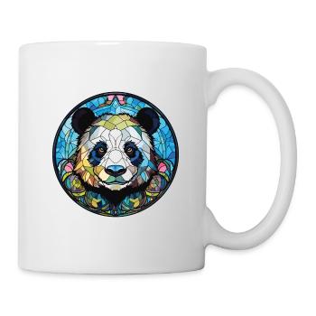 Panda Colorful Watercolor Animal Pet Illustration - Mug - white - Right