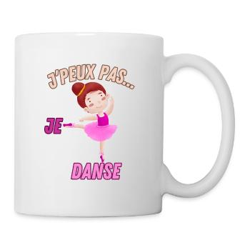 j'peux pas...je danse - Mug blanc - blanc - Droite
