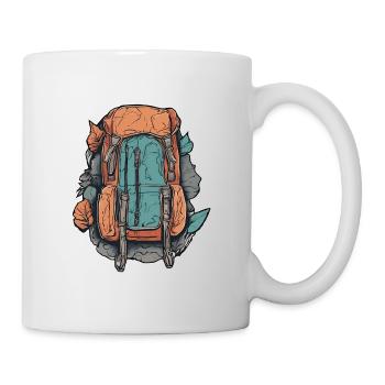 Sac à dos / Plein air / Voyage / Aventure / Randonnée - Mug blanc - blanc - Droite
