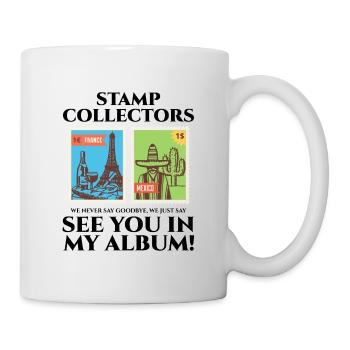Stamp Collecting Collector Philatelist - Mug - white - Right