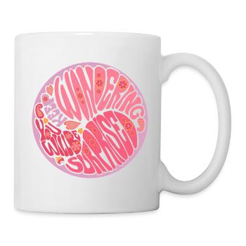 Continuez à vous demander Lilas - Mug blanc - blanc - Droite