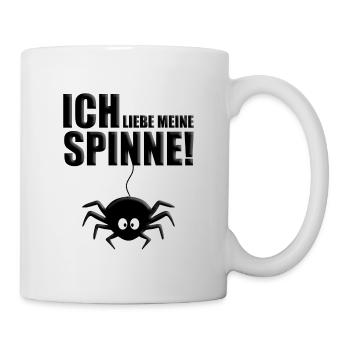 SPINNE - SPINNEN - LIEBE - TIER - TIERISCH - Tasse - Weiß - Rechts