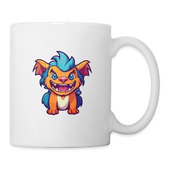 chimera Cartoon Kawaii Watercolor Illustration - Mug - white - Right