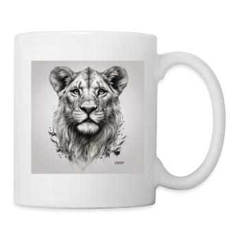 König des Dschungels - Tasse - Weiß - Rechts