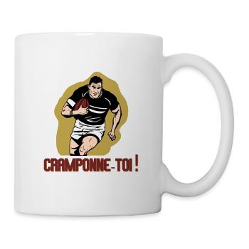 CRAMPONNE-TOI ! (Rugby) - Mug blanc - blanc - Droite