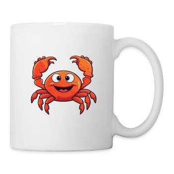 Craw Cartoon Kawaii Aquarelle Illustration - Mug blanc - blanc - Droite