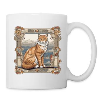 Chat noble - Mug blanc - blanc - Droite
